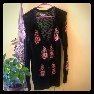 Long Floral Sweater